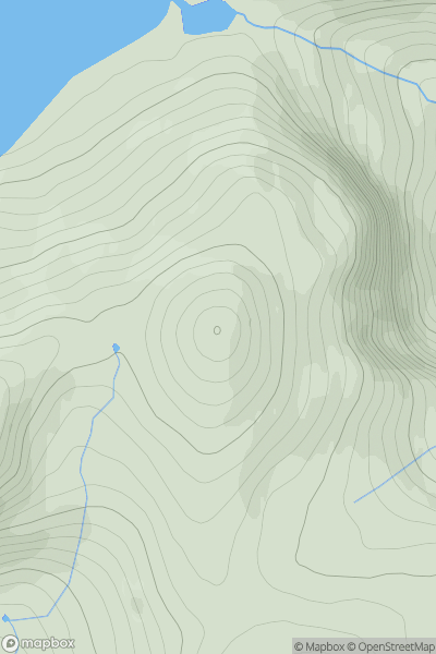 Thumbnail image for Creagan a' Choire Etchachan showing contour plot for surrounding peak