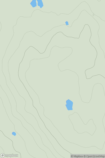 Thumbnail image for Billinge Hill (N Top) showing contour plot for surrounding peak