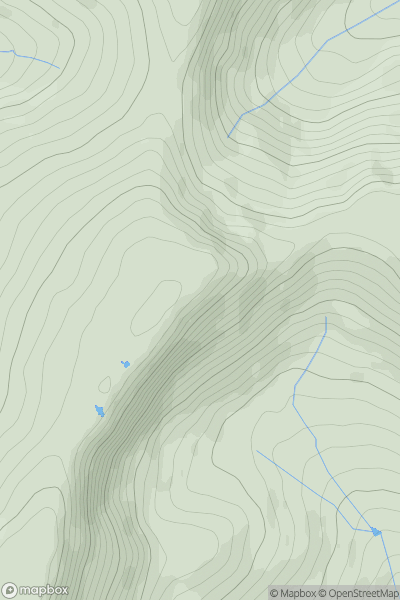 Thumbnail image for Craig Berwyn (boundary) showing contour plot for surrounding peak