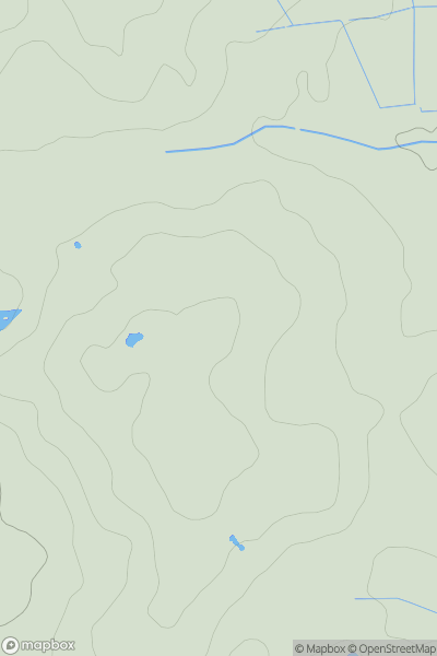 Thumbnail image for Highwood Hill showing contour plot for surrounding peak