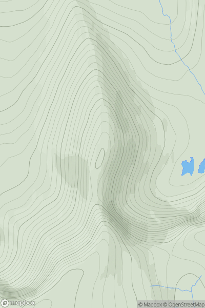 Thumbnail image for Fiacaill Coire an t-Sneachda showing contour plot for surrounding peak