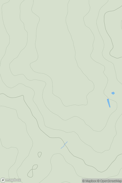 Thumbnail image for Potter Street Hill showing contour plot for surrounding peak