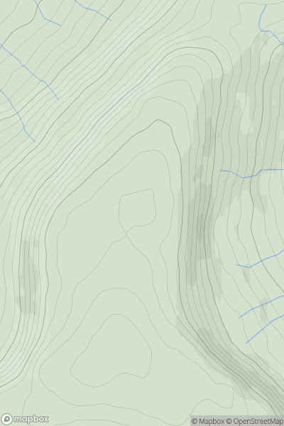 Thumbnail image for Simon Fell North Top showing contour plot for surrounding peak