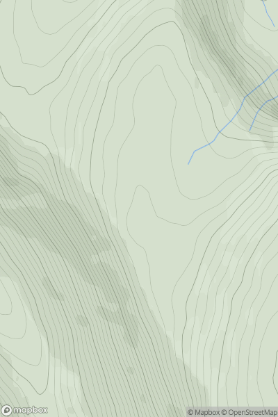 Thumbnail image for Fiacaill na Leth-choin showing contour plot for surrounding peak