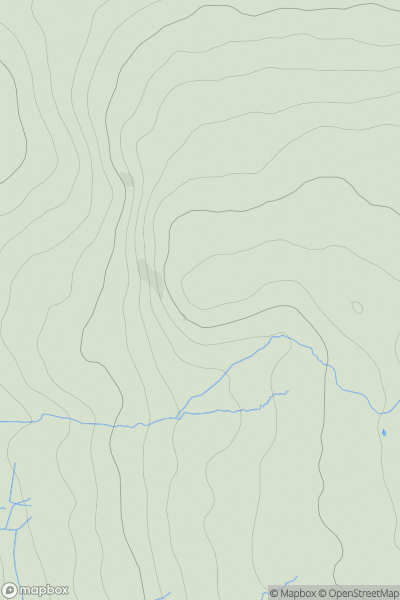 Thumbnail image for Clougha Pike showing contour plot for surrounding peak