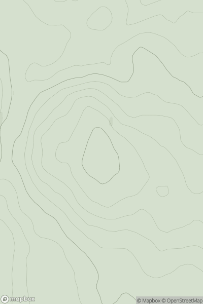 Thumbnail image for Cairn Fell showing contour plot for surrounding peak