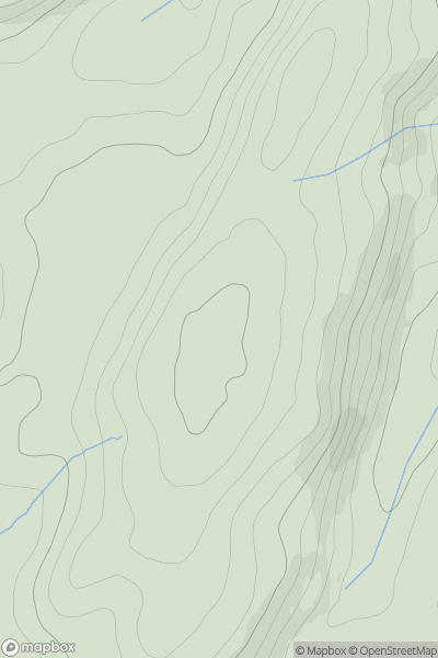 Thumbnail image for Rhos Fawr showing contour plot for surrounding peak