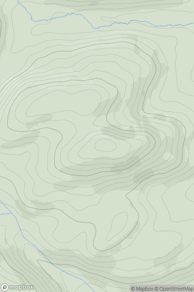 Thumbnail image for Domen-gastell Hill showing contour plot for surrounding peak