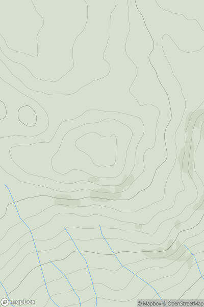 Thumbnail image for Kirkby Fell showing contour plot for surrounding peak