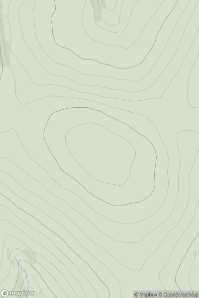 Thumbnail image for Creagan na Beinne East Top showing contour plot for surrounding peak