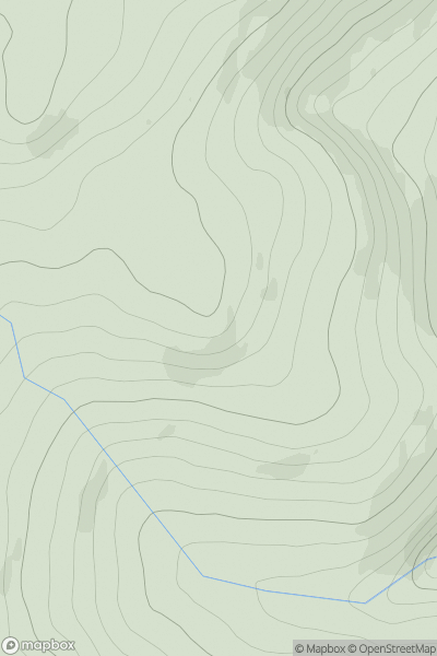 Thumbnail image for Stob Dubh an Eas Bhig showing contour plot for surrounding peak