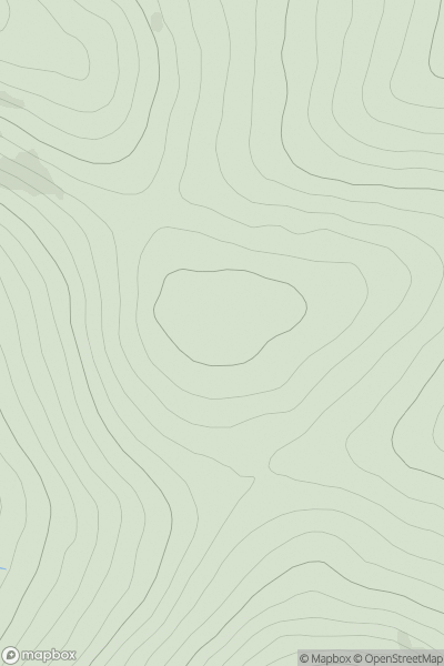 Thumbnail image for Beinn Bhreac South Top showing contour plot for surrounding peak