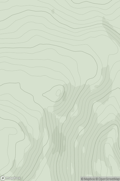 Thumbnail image for Ruadh Mheall East Top showing contour plot for surrounding peak