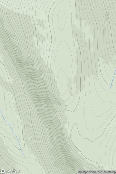 Thumbnail image for Creag an Leth-choin (Lurcher's Crag) showing contour plot for surrounding peak