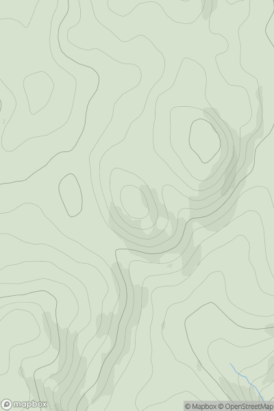 Thumbnail image for Am Bacan South Top showing contour plot for surrounding peak