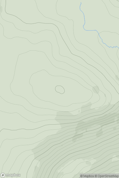 Thumbnail image for Meall a' Choire Chreagaich East Top showing contour plot for surrounding peak