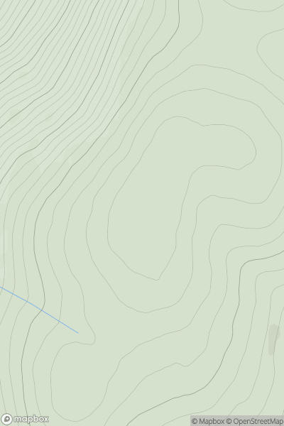 Thumbnail image for Carn Ban Mor showing contour plot for surrounding peak
