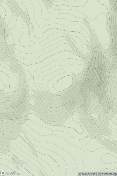 Thumbnail image for Balnacoul Castle showing contour plot for surrounding peak