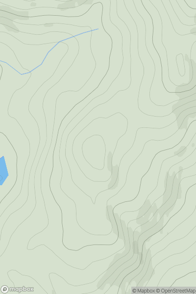 Thumbnail image for Ceann Creagach showing contour plot for surrounding peak