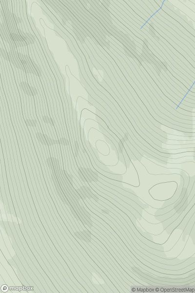 Thumbnail image for Carn a' Mhaim showing contour plot for surrounding peak