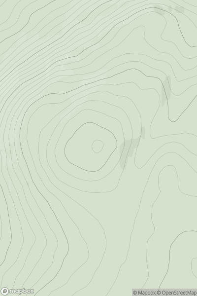 Thumbnail image for Creag an Fhudair (Kenmore Hill) showing contour plot for surrounding peak