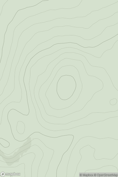 Thumbnail image for Creag Craiggan showing contour plot for surrounding peak