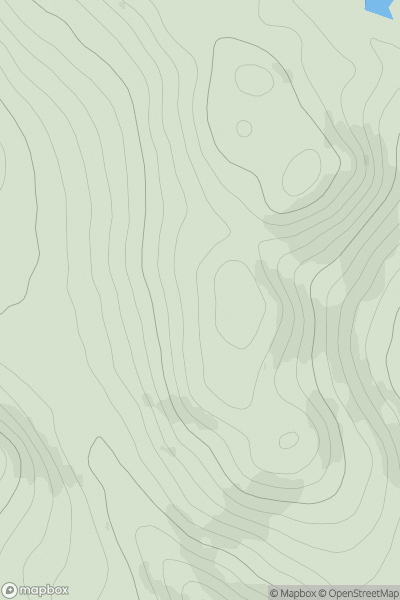 Thumbnail image for Craggen Voain South Top showing contour plot for surrounding peak