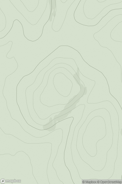 Thumbnail image for Creag na Moine Moire showing contour plot for surrounding peak