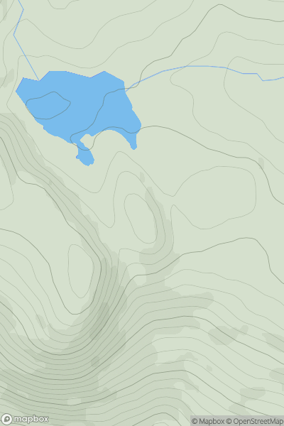 Thumbnail image for The Girron East Top showing contour plot for surrounding peak