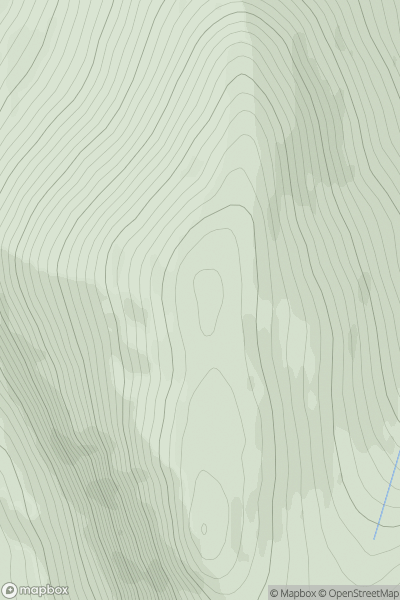 Thumbnail image for Creag an Leth-choin North Top showing contour plot for surrounding peak