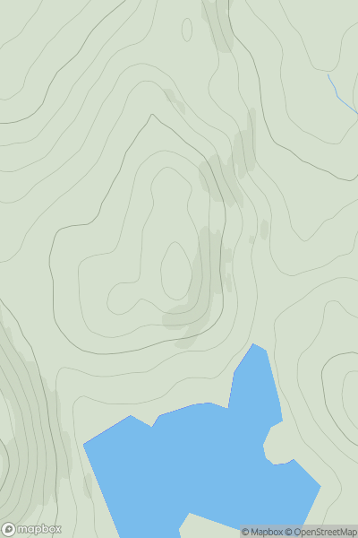 Thumbnail image for Creag a' Choire Odhair showing contour plot for surrounding peak