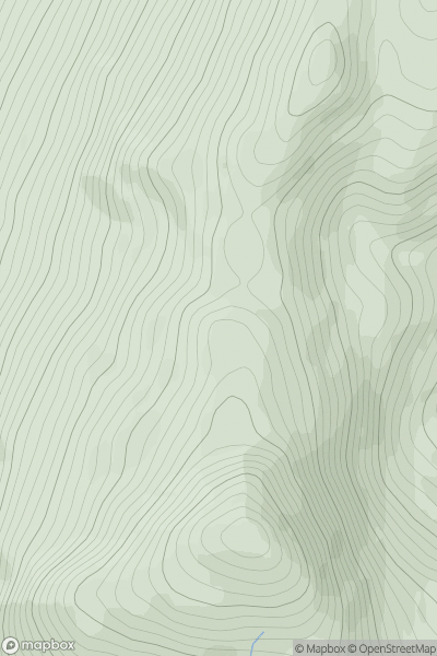 Thumbnail image for Beinn Each North Top showing contour plot for surrounding peak