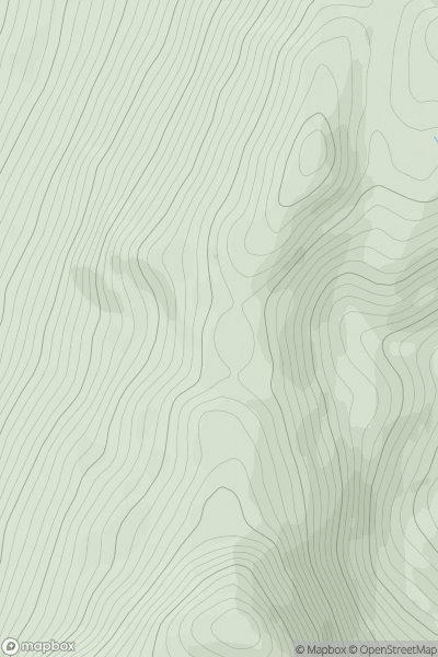 Thumbnail image for Beinn Each Far North Top showing contour plot for surrounding peak