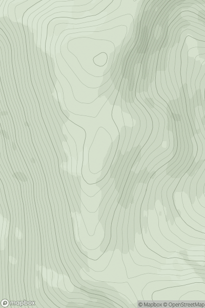 Thumbnail image for Sron nam Broighleag showing contour plot for surrounding peak