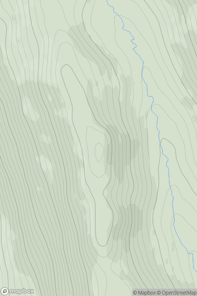 Thumbnail image for Meall Gobhlach showing contour plot for surrounding peak