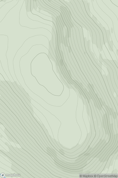 Thumbnail image for Carn Labhruinn showing contour plot for surrounding peak