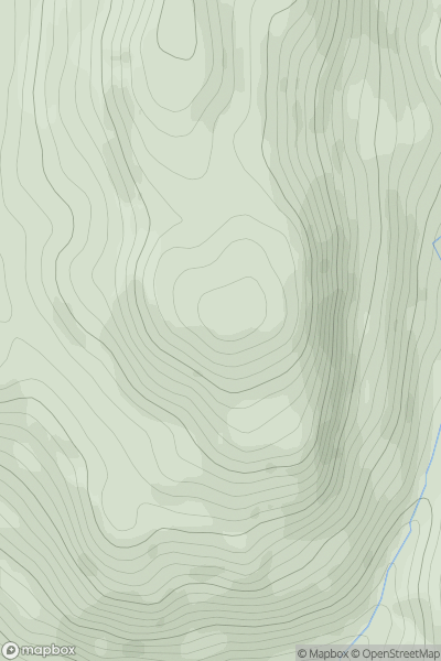 Thumbnail image for Creag a' Gheata showing contour plot for surrounding peak