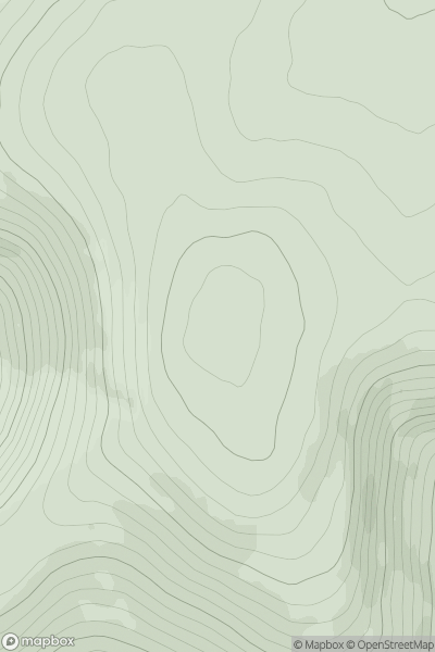 Thumbnail image for Mullach Clach a' Bhlair showing contour plot for surrounding peak