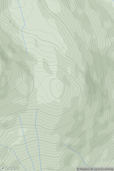 Thumbnail image for Beinn a' Chroin Far East Top showing contour plot for surrounding peak