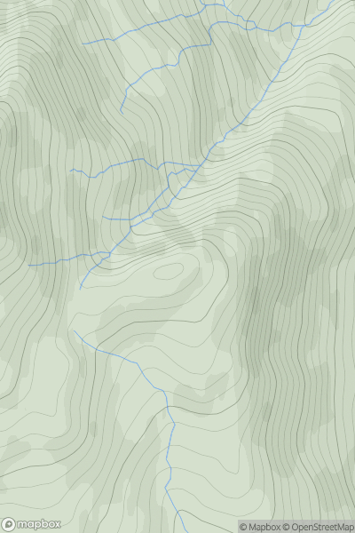 Thumbnail image for Breac Leac showing contour plot for surrounding peak