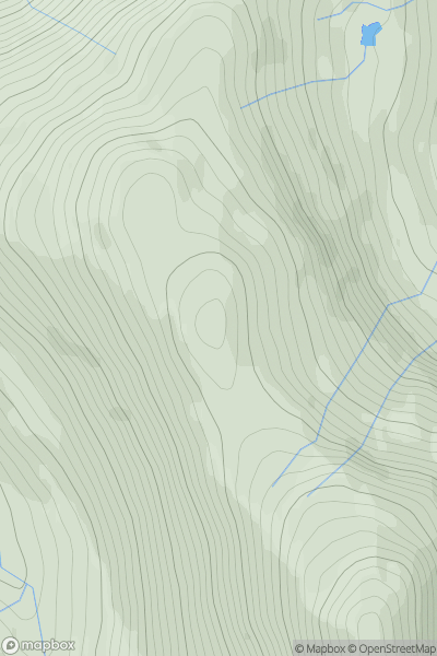 Thumbnail image for Creag a' Phuirt showing contour plot for surrounding peak