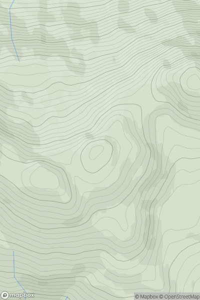 Thumbnail image for Meall Mor Far East Top showing contour plot for surrounding peak