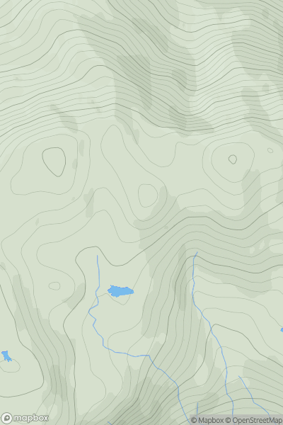 Thumbnail image for Am Fireach East Top showing contour plot for surrounding peak