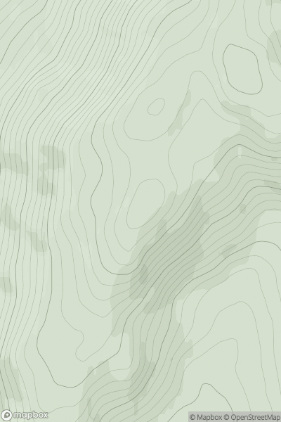 Thumbnail image for Taobh na Coille South Top showing contour plot for surrounding peak