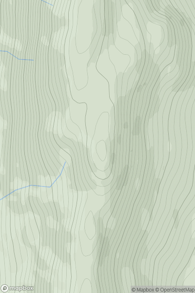 Thumbnail image for Stob Breac South Top showing contour plot for surrounding peak