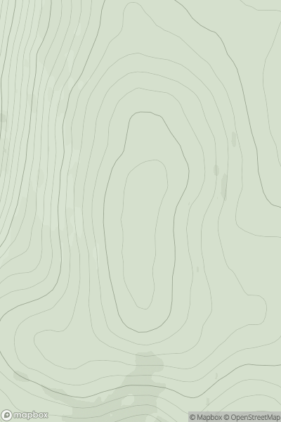 Thumbnail image for A' Choinneach showing contour plot for surrounding peak