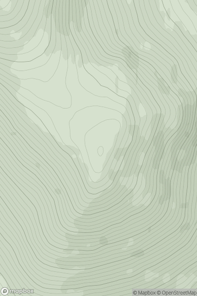 Thumbnail image for Meall Monachyle showing contour plot for surrounding peak