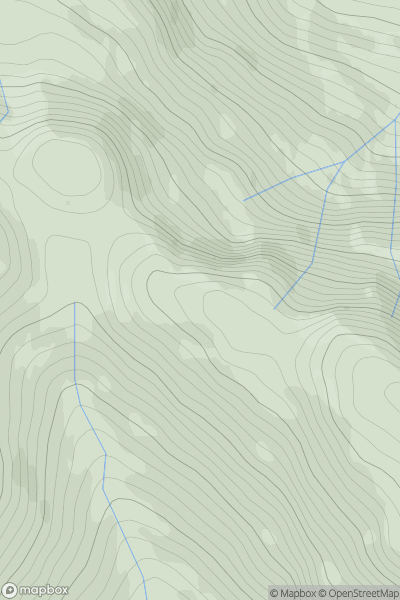 Thumbnail image for Stob a' Choin Dhuibh showing contour plot for surrounding peak