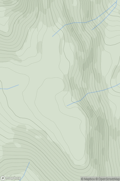 Thumbnail image for Creag Chaorannach showing contour plot for surrounding peak