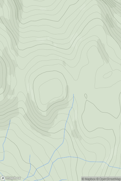 Thumbnail image for Creag na h-Iolaire (Meall Reamhar North Top) showing contour plot for surrounding peak
